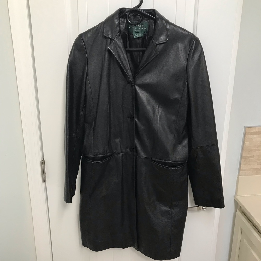 Ladies Ralph Lauren leather coat